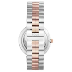 Reloj analógico con brazalete de acero y acero IPRG rosado S-Band