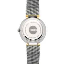 Reloj analógico con brazalete de acero y caja de aluminio en color IPG dorado TOUS S-Mesh Mirror