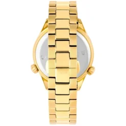 Reloj analógico con brazalete de acero IPG dorado y esfera negra TOUS Now