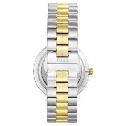 Reloj analógico con brazalete de acero y acero IPG dorado S-Band