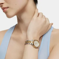 Reloj analógico con brazalete de acero y acero IPG dorado TOUS T-Bear Kdt