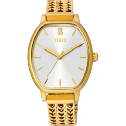 Reloj analógico Osier de acero IP dorado