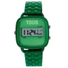 Reloj digital con brazalete de aluminio en color verde D-Logo