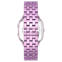 Reloj digital con brazalete de aluminio en color malva D-Logo