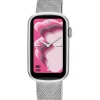 Reloj smartwatch con brazalete de acero y caja de aluminio TOUS T-Band Mesh