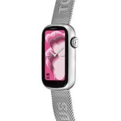 Reloj smartwatch con brazalete de acero y caja de aluminio TOUS T-Band Mesh
