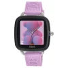 Reloj smartwatch con correa de silicona rosa D-Connect