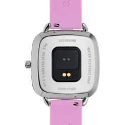 Reloj smartwatch con correa de silicona rosa D-Connect