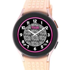 Reloj smartwatch Samsung Galaxy Watch 5 X TOUS de Aluminio rosado con correa de silicona rosa