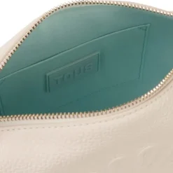 Saca pequeña de piel beige TOUS Miranda