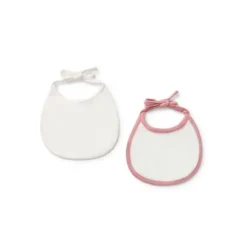 Set de baberos de bebé Geome rosa
