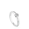 Solitario de oro blanco con diamantes TOUS Diamonds