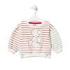 Sudadera a rayas con Bold Bear Casual único