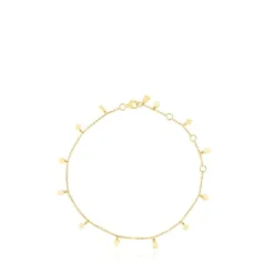 Tobillera con baño de oro 18 kt sobre plata Cool Joy