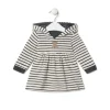 Vestido de niña con capucha Black crudo